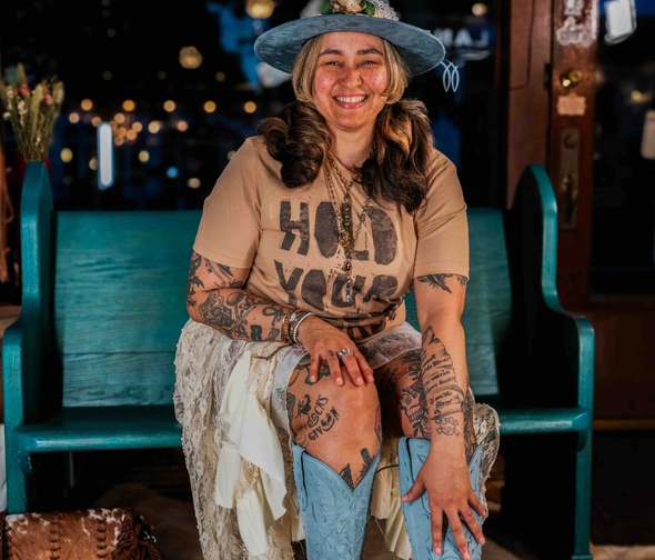 Hold Your Horses: A Modern Cowgirl Outfit with Vintage Western Spirit