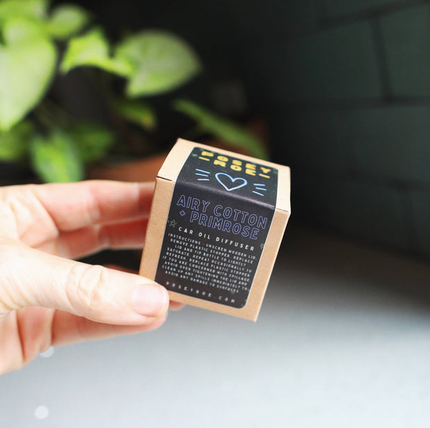 Airy Cotton + Primrose Scented Oil Car Diffuser