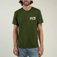 Deer Fishers T-Shirt - Army Green