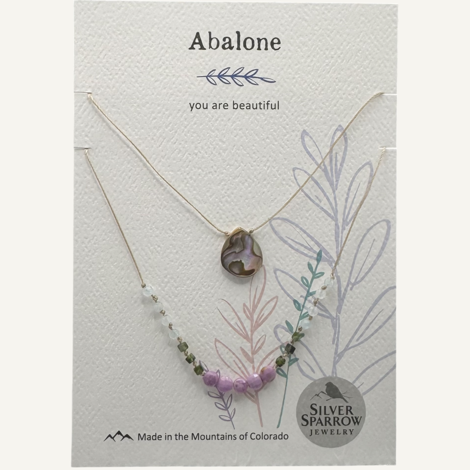 Abalone double layer necklace
