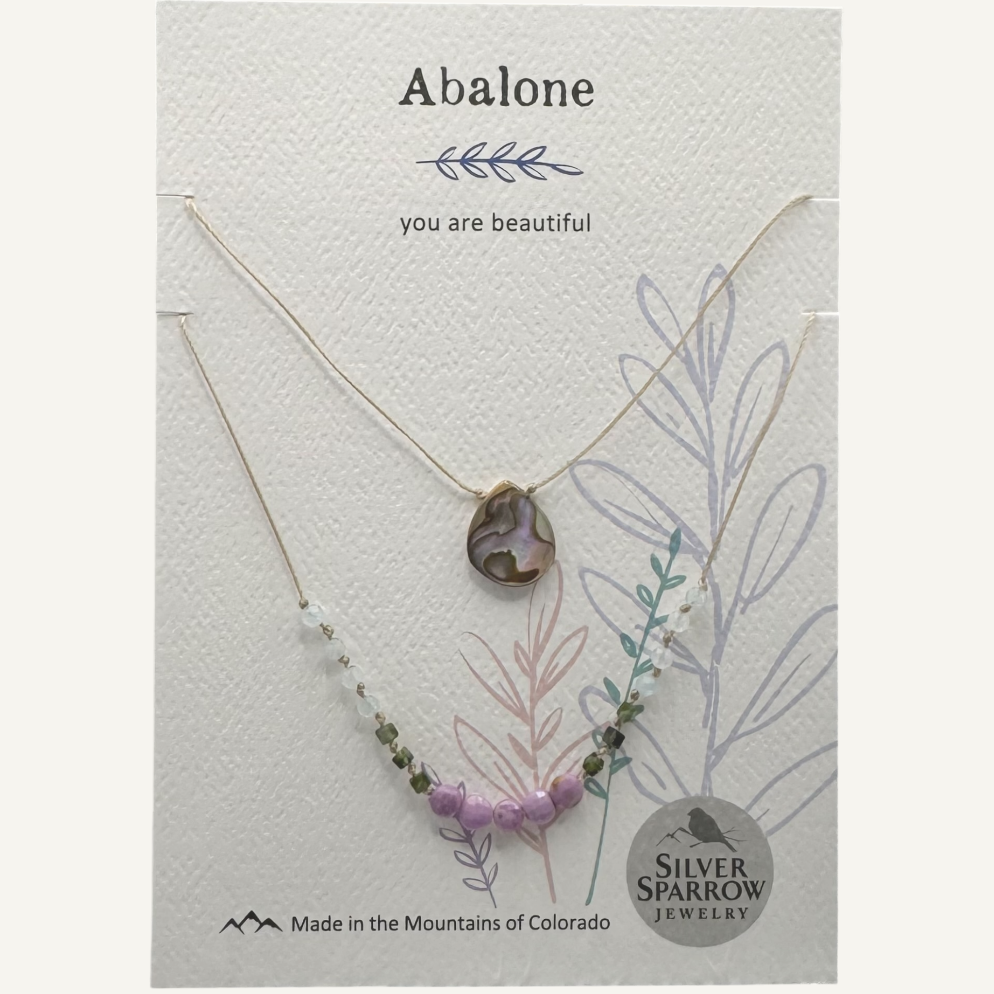 Abalone double layer necklace
