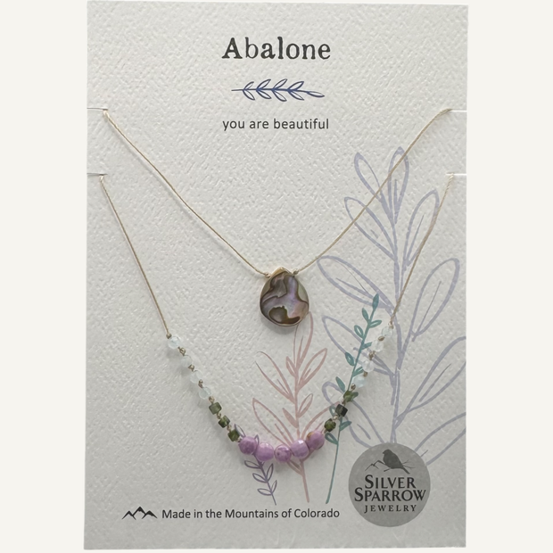 Abalone double layer necklace