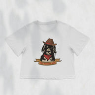 Hot Diggity Dog Cowboy Boxy Crop Top