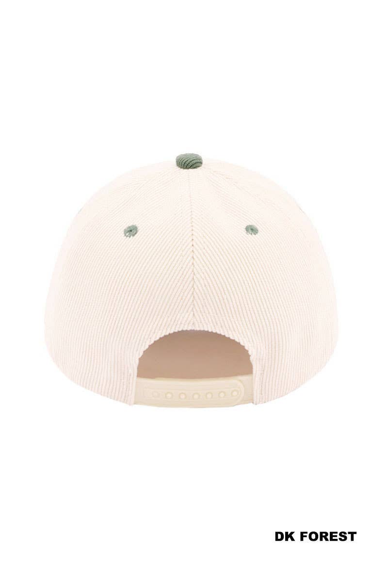Put It On My Husband's Tab Two Tone Corduroy Cap