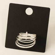 Gold Dipped Coiled Band Rings Set