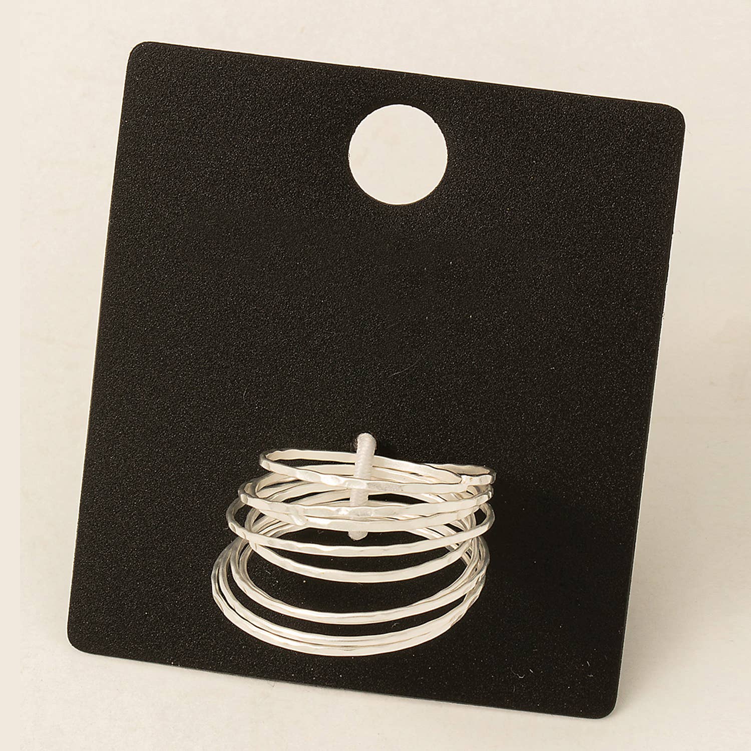 Gold Dipped Coiled Band Rings Set