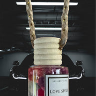 Love Hex Hanging Car Freshener Diffuser (w/flowers)