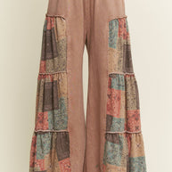 Tiered Boho Wide Leg Pants
