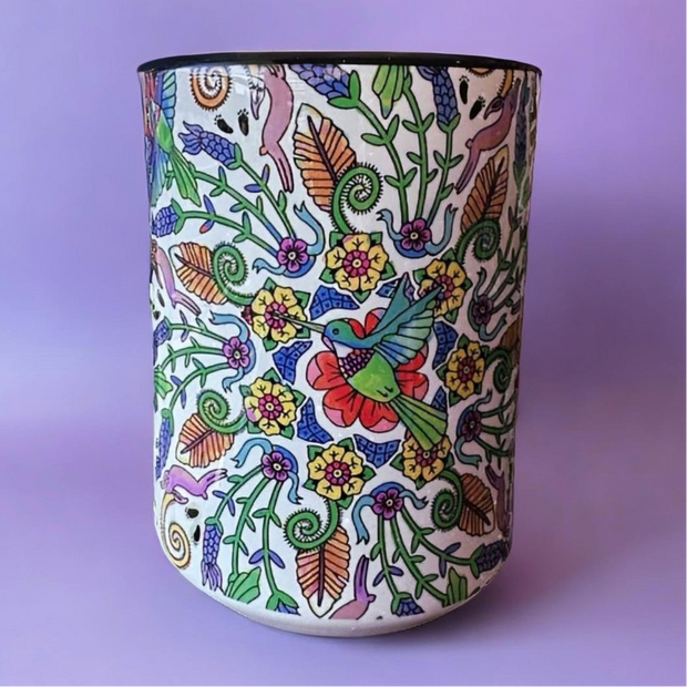 Lavender Hummingbird mandala 15 oz Mug