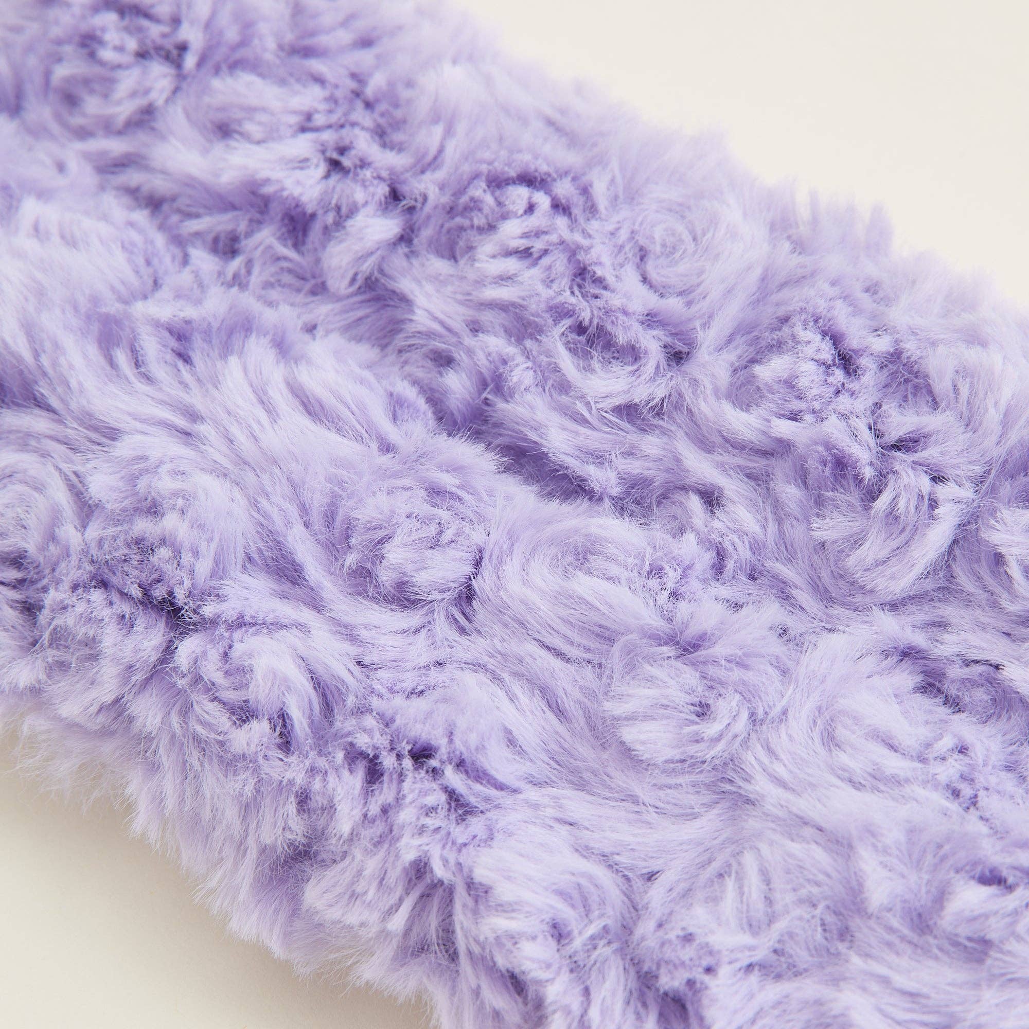 Curly Purple Warmies Neck Wrap Travel and wellness Gift