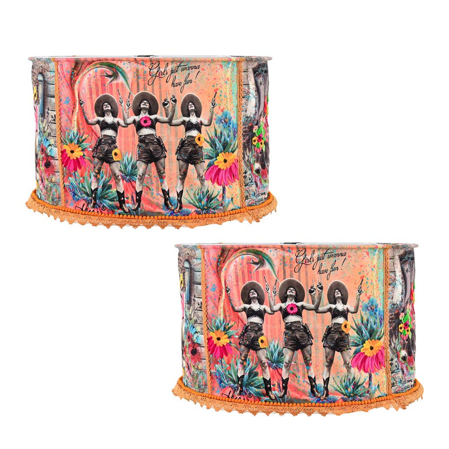Cowgirl Hanging Lampshade