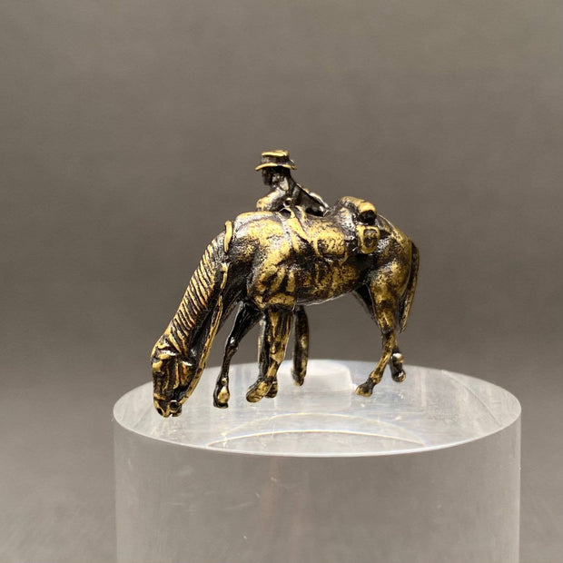 Cowboy Horse Figurine