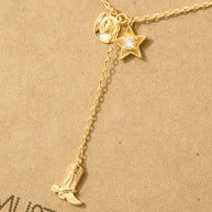 Cowboy Boots Y Necklace