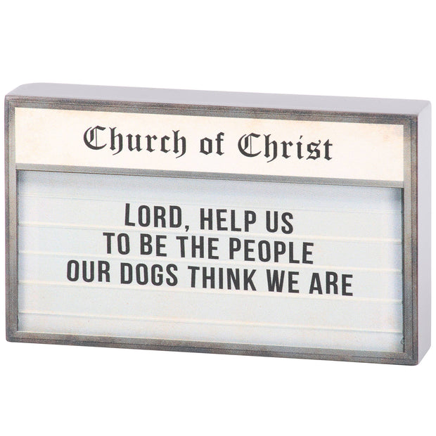 Lord, Help Us Block Sign