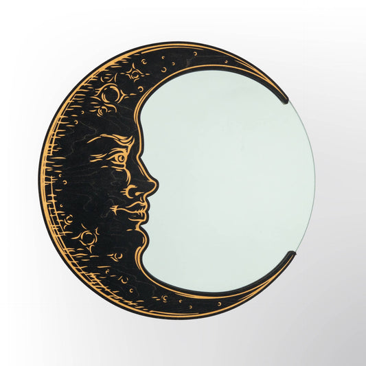 Moon face mirror