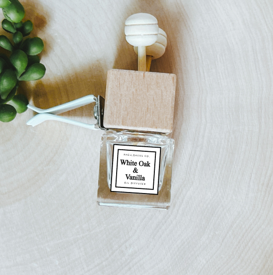 White Oak & Vanilla Car Freshener Diffuser
