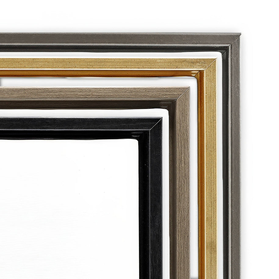 Bison Grazing in Field Floater Framed Art