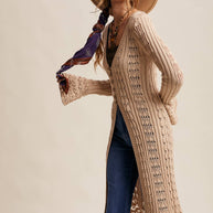 Crochet Longline Cardigan / Duster