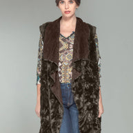 Faux Suede/Fur Vest