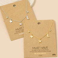 Texas Star Boots Western Station Necklace
