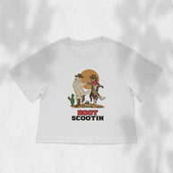 Boot Scootin Kitties Boxy Crop Top