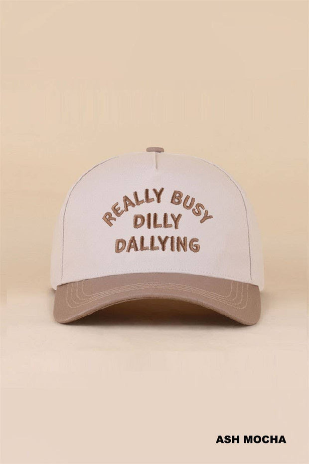 Really Busy Dilly Dallying Two Tone Snapback Hat