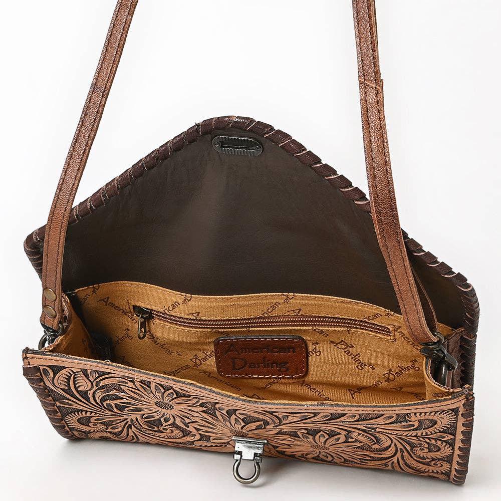Tooled Leather Envelope Purse