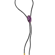 Gemstone Bolo Tie - Amethyst