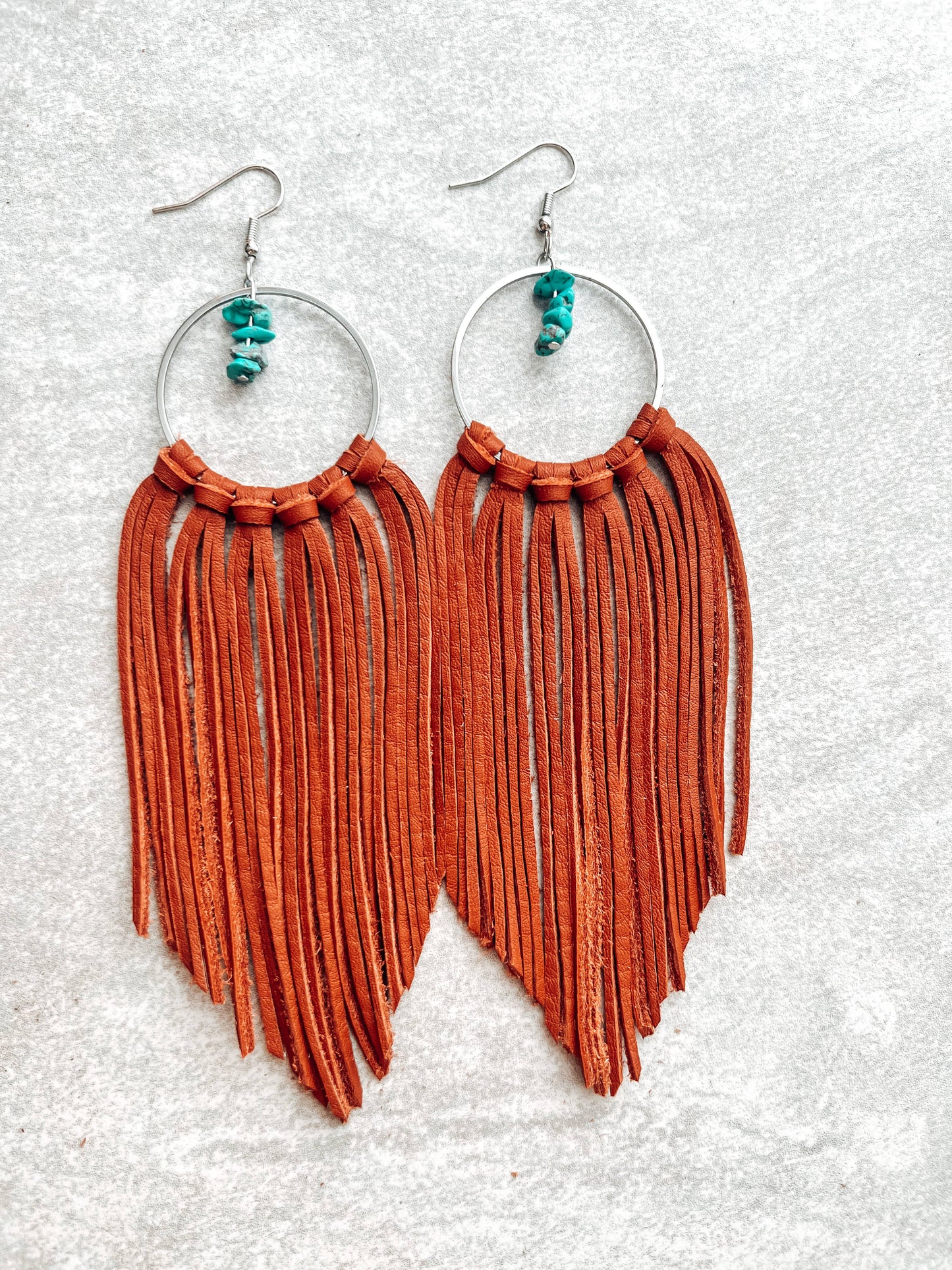 Avon Fringe Hoops Earrings