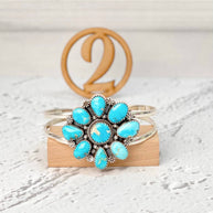 White Water Turquoise Cuff Bangles