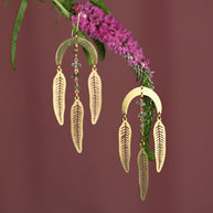 Nature Goddess Herkimer Diamond Earrings