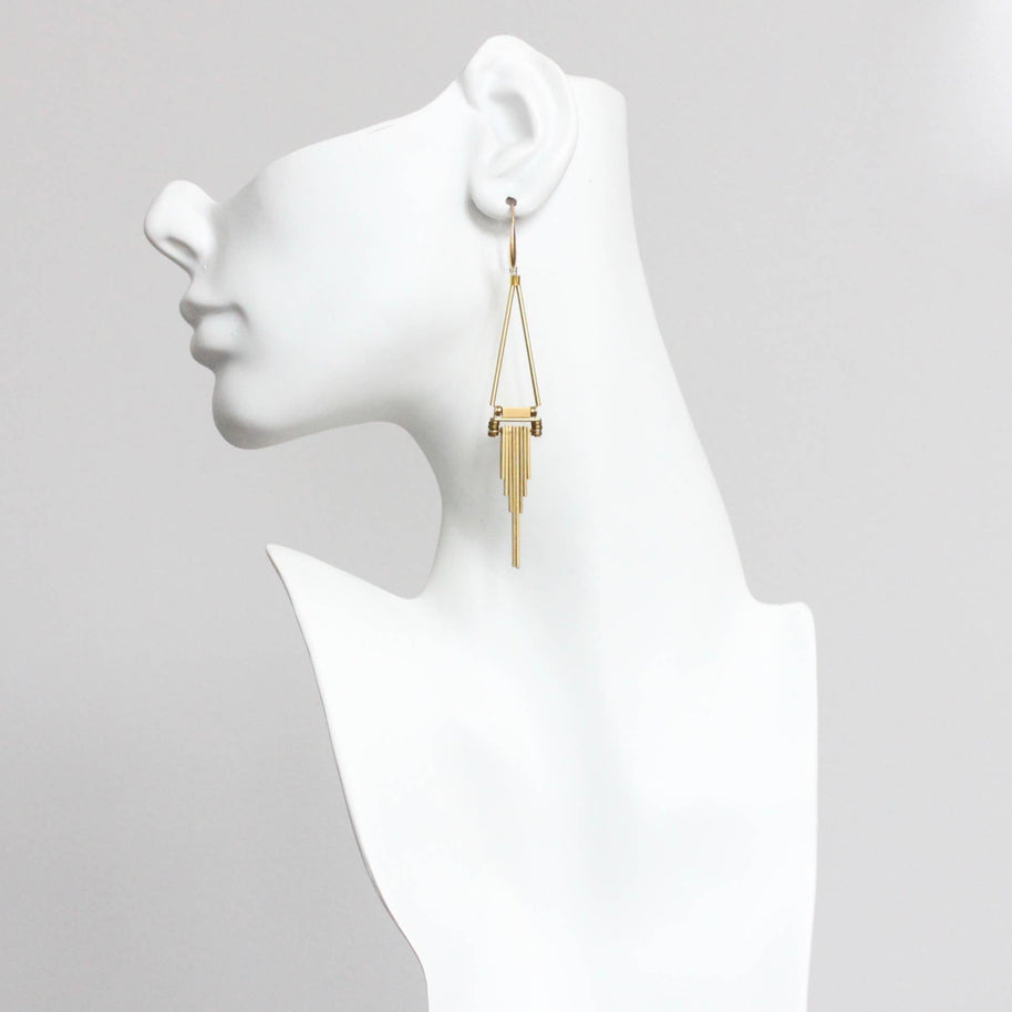 brass earrings