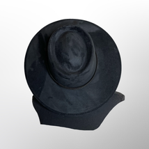 Crown Vegan Suede Flat Brim Boater Hat