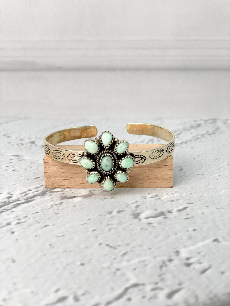 Paloma Daisy Stamped Band Cuff