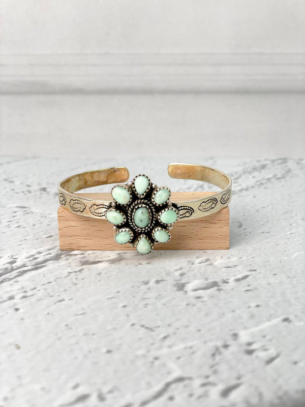 Paloma Daisy Stamped Band Cuff
