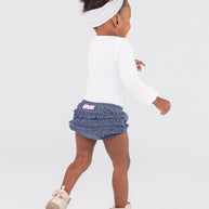 Denim Knit RuffleButt Bloomer