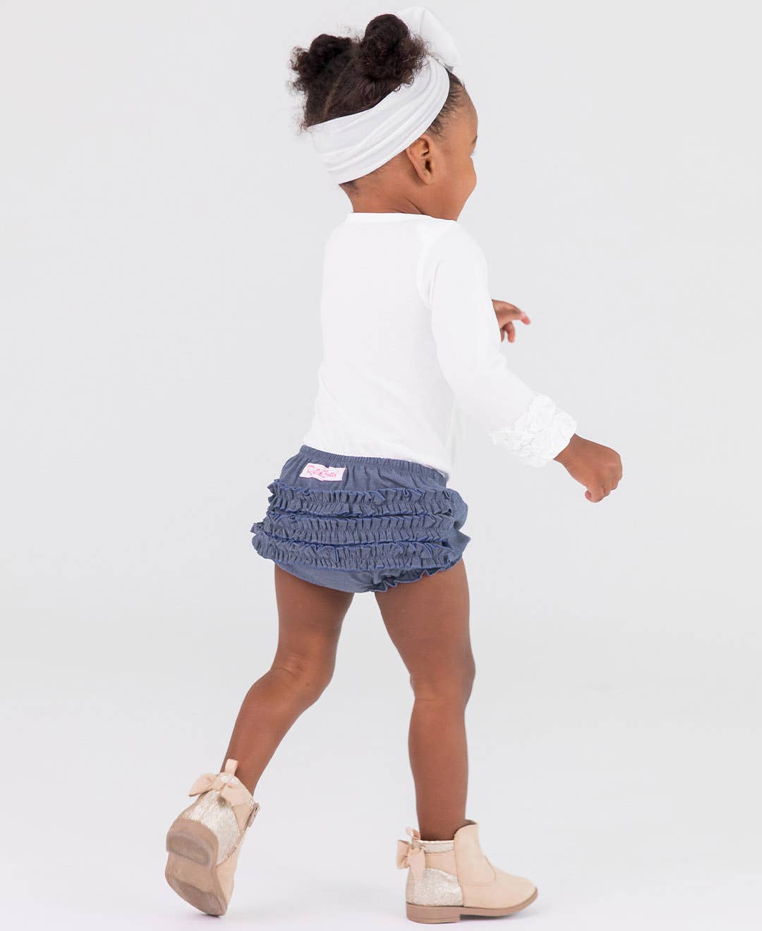 Denim Knit RuffleButt Bloomer