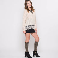 Dakota Floral Pattern Boot Socks