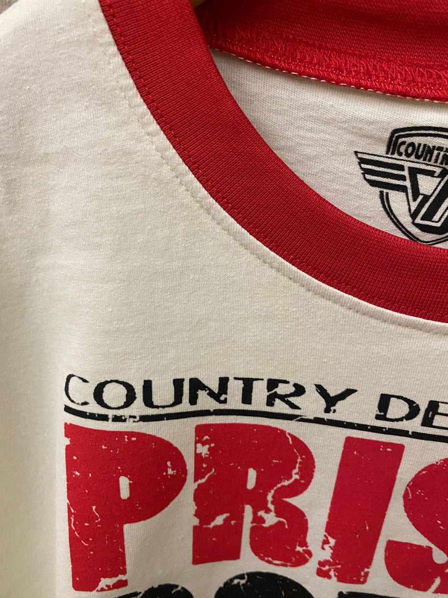 Prison Rodeo Ringer Crop T-Shirt