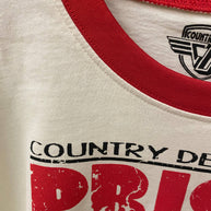 Prison Rodeo Ringer Crop T-Shirt
