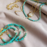 North Star Turquoise Herkimer Bracelet