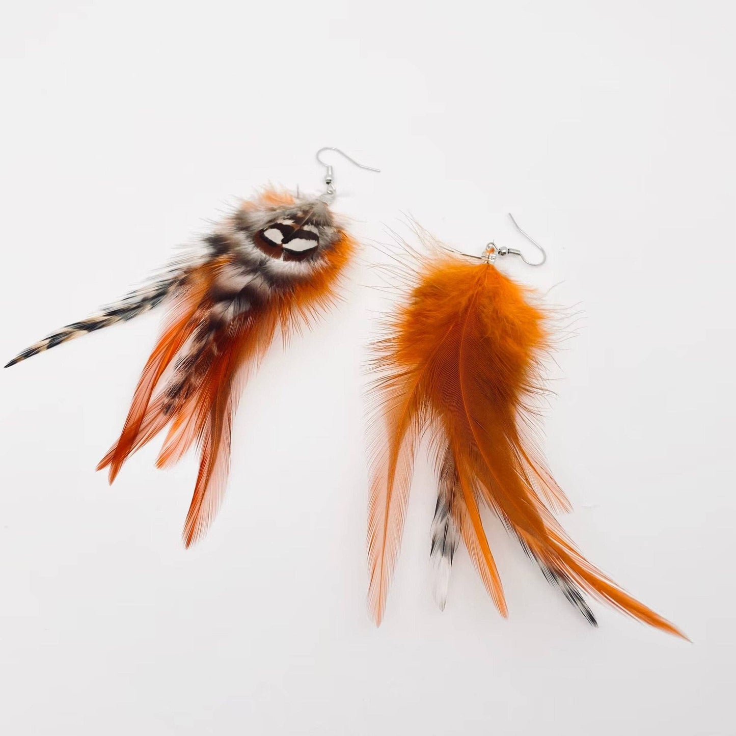 Bohemian Feather Dangle Earrings