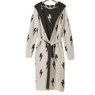New Hooded Lightning Bolt Luxe Robe