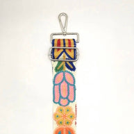 Textured Floral Adjustable Purse Strap