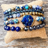 Janet Bracelet Stack Blue