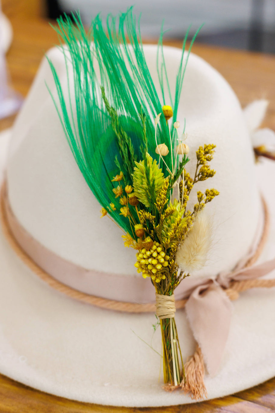 Florals and Feathers Hat pins - Bold Colors