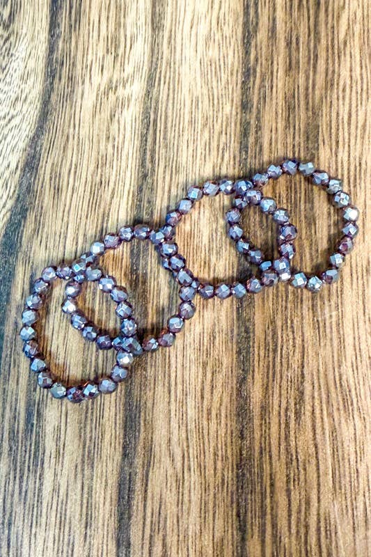Stretchy Beaded Stack Rings