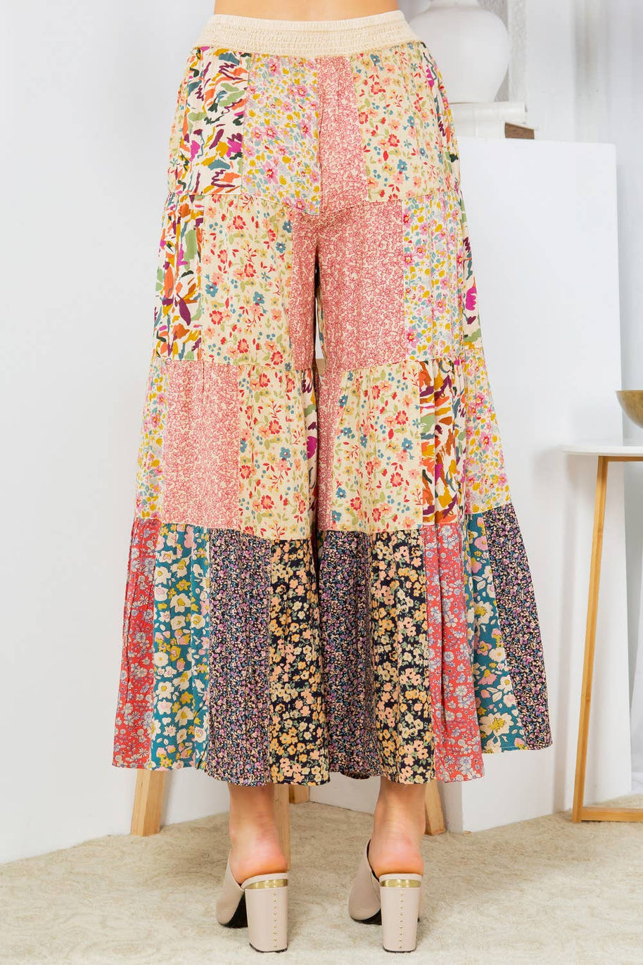 4-Tier Patchwork Pants