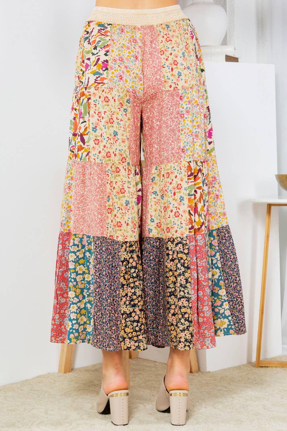 4-Tier Patchwork Pants