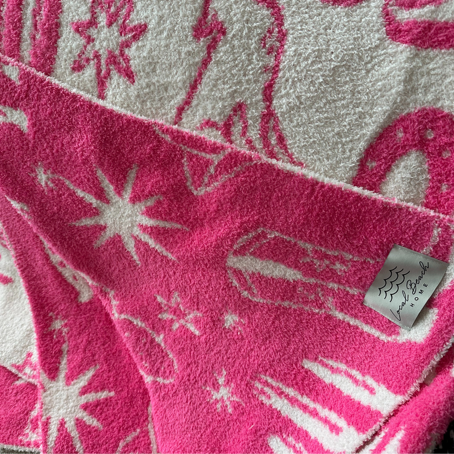 Western Luxe Home Blanket, Pink